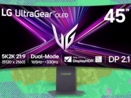 Зазвичай 45-дюймовий вигнутий ігровий монітор LG UltraGear OLED коштує 2000 доларів США зі знижкою понад 400 доларів США